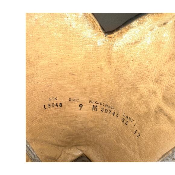 Circle G Womens Embroidery Crackle Leather Snip Toe Boots Size 9 Western L5048 - Picture 9 of 10